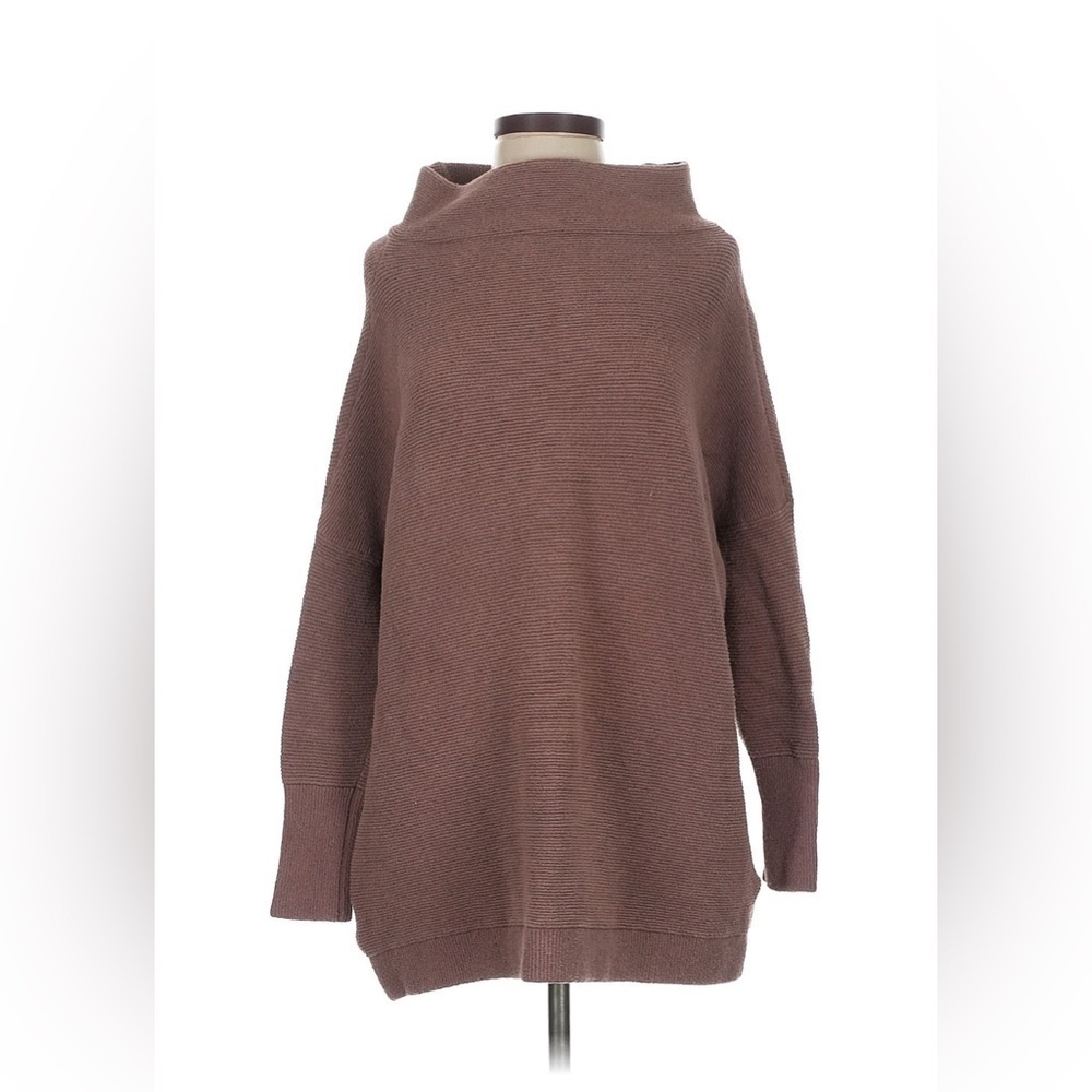 Free People purple Cowl Neck Sweater